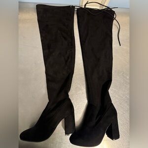 Steve Madden faux suede over the knee boots